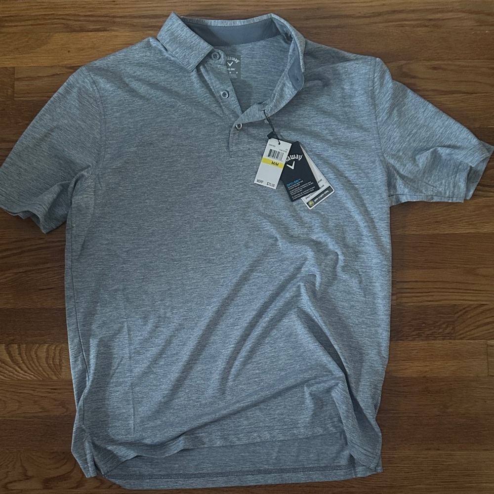 Callaway Heather Gray Men's Polo Shirt